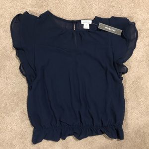 Navy blue blouse